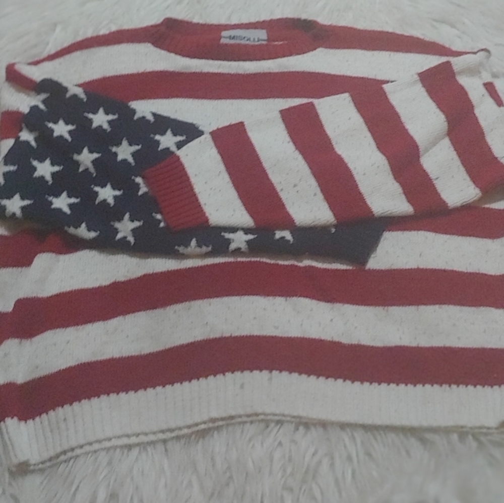 American Flag Sweater